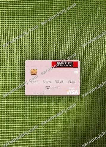 Peru Banco de Comercio visa debit card photolook front